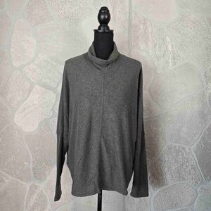 H by Bordeaux Oversized Turtleneck Sweater 1X Olive Green